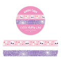 Set de cintas adhesivas Slim Skulls and Spiderweb (pastel)