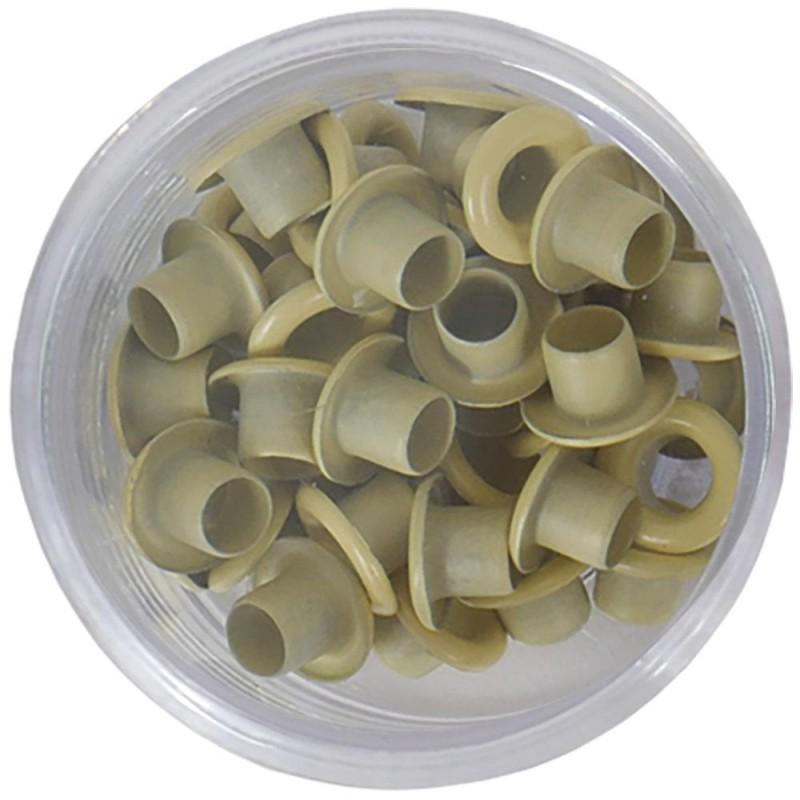 EYELETS X 4O UNIDADES  AMARILLO PASTEL