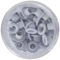 EYELETS DE ALUMINIO ARTIS DECOR CAJA 40 UNIDADES AZUL HIELO