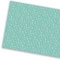 FABRIC PAPER LITTLE FLOWERS ON GREEN - SUNNY HOUSE 45x64 VINTAGE ODDISEY