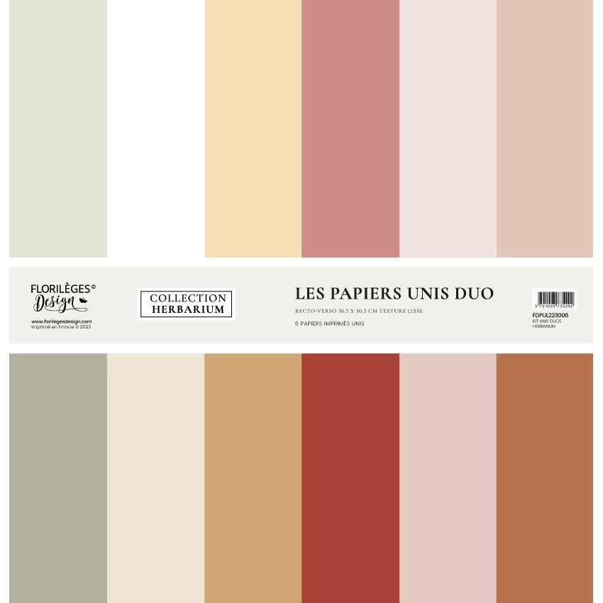PAPELES PARA SCRAPBOOKING BASICOS HERBARIUM DE FLORILEGES DESING