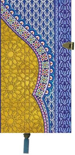 LIBRETA LAS MIL Y UNA NOCHES RAYAS HORIZONTAL-AZUL