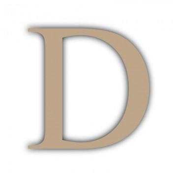 "SILUETA LETRA ""D"" CHOPO 11cm ALTURA APROX.