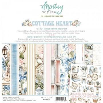 MINTAY PAPERS SET PAPEL 12x12 - Cottage Heart