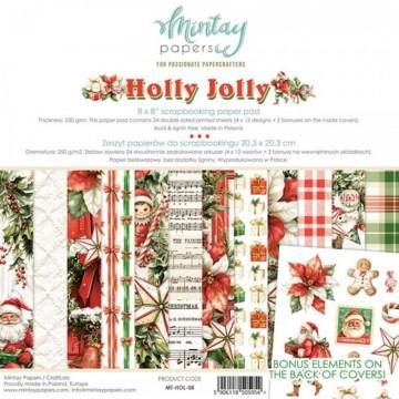 MT-HOL-08 MINTAY PAPERS BLOC 8x8'' - Holly Jolly