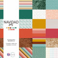 PAPELES PARA SCRAPBOOKING NAVIDAD FELIZ CREACIONES CRAFTY