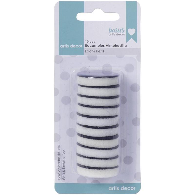 PACK 10 ESPONJAS REDONDAS 3cm ARTIS DECOR