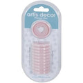 PACK 11 PLANNER DISC ARTIS DECOR 32mm. CORAZON ROSA PASTEL