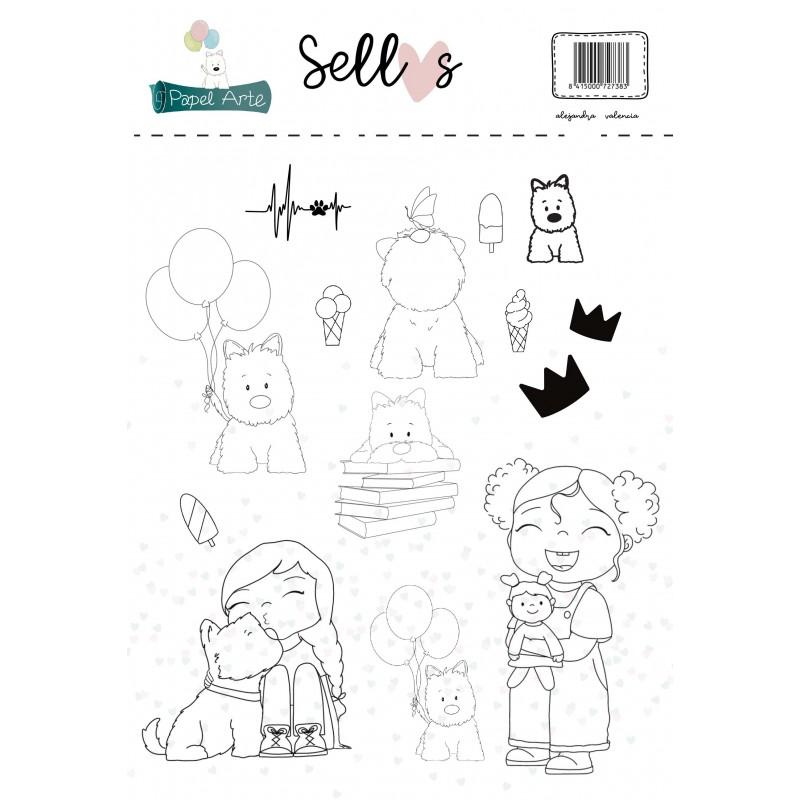 SET DE SELLOS MODELO PISCTACCIO ALGO MAS QUE SCRAP