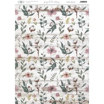 PAPEL ARROZ DEC. ARTIS DECOR 297 x32 CM FLOR DE ALGODON