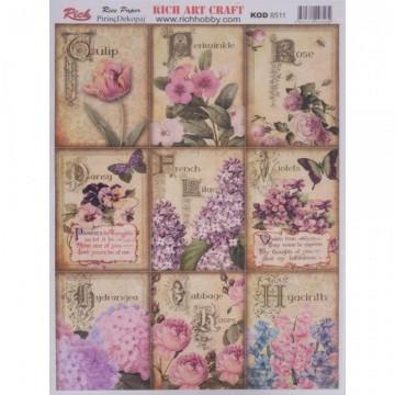 PAPEL ARROZ DEC. RICH 297x42cm. KOD.8511