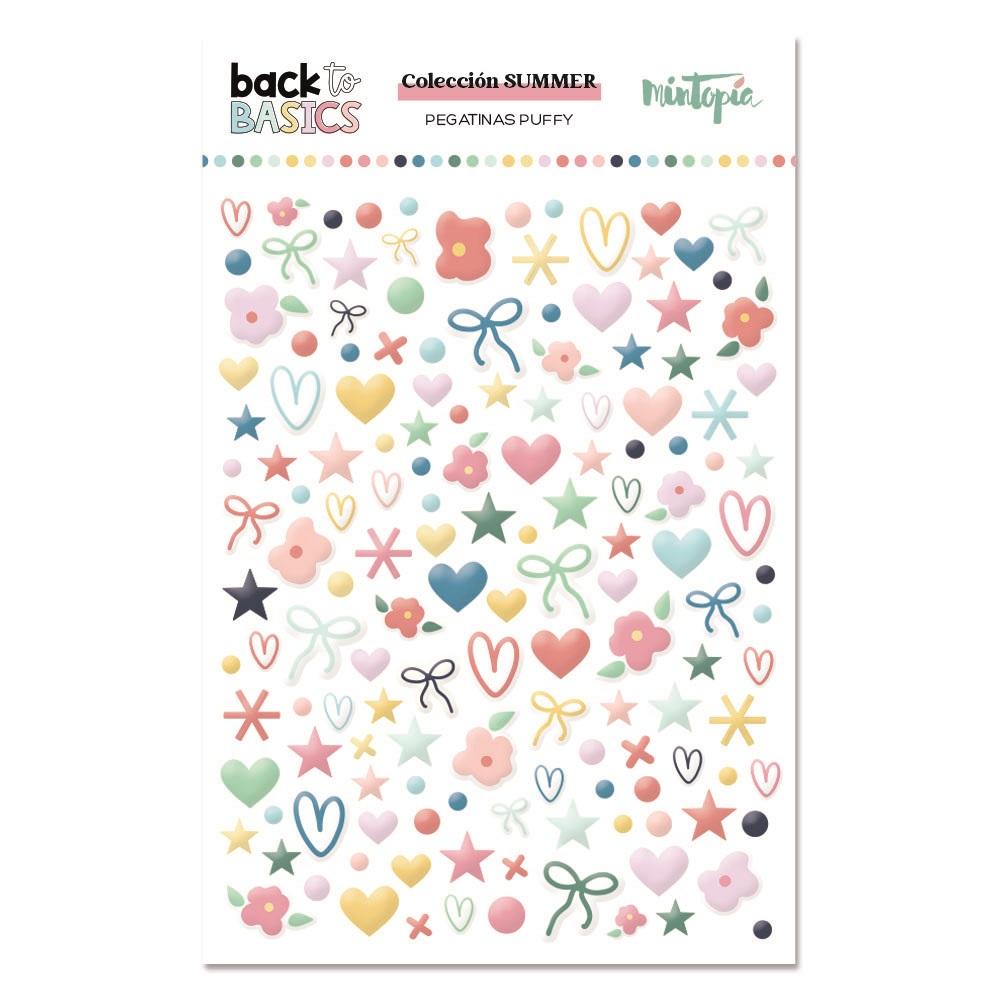 PEGATINAS PUFFY SUMMER BACK TO BASICS  MINTOPIA