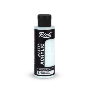 PINTURA MASTER ACRYLIC RICH 120cc. BABY GREEN