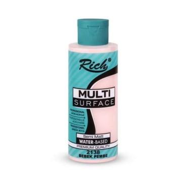 PINTURA MULTISUPERFICIE RICH 120cc. BABY PINK