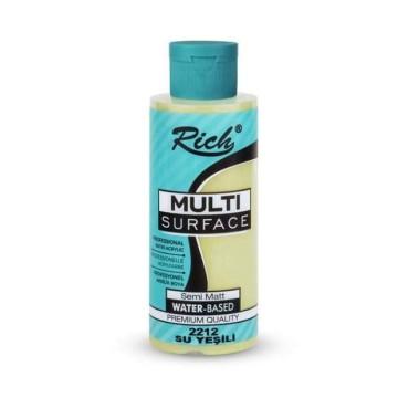 PINTURA MULTISUPERFICIE RICH 120cc. WATER GREEN
