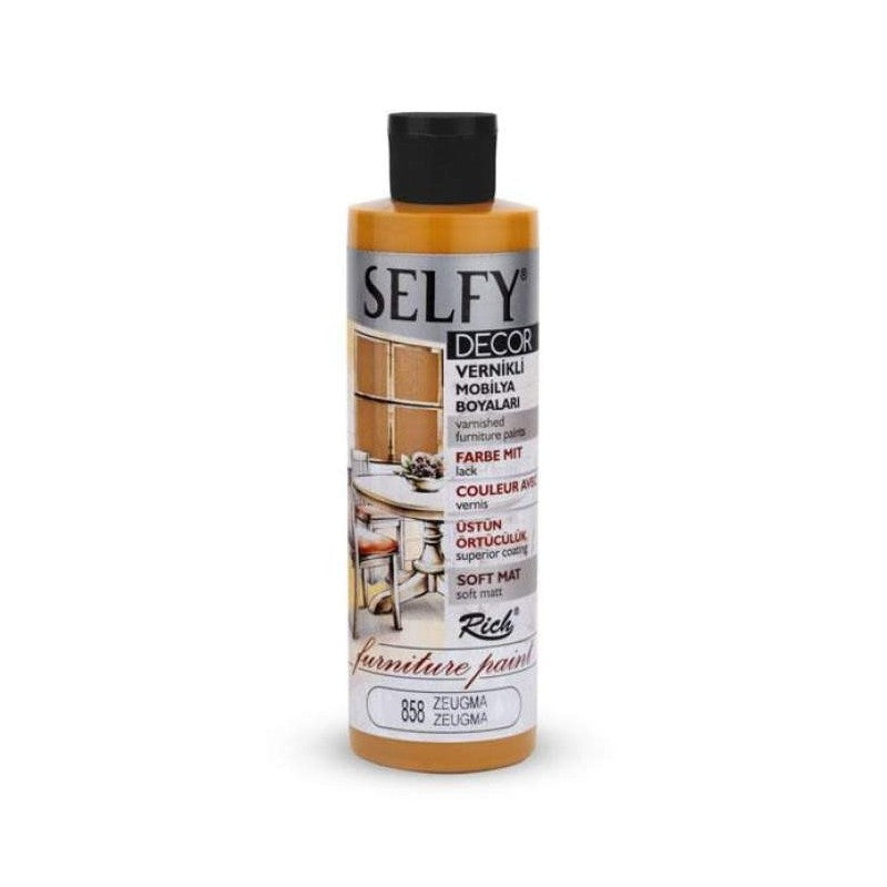 PINT. SELFY DECOR LEATHER (cuero) RICH 120cc. 10122 WHITE