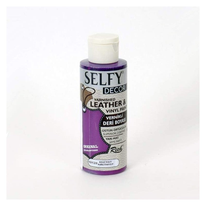 PINT. SELFY DECOR LEATHER (cuero) RICH 120cc. 10122 WHITE