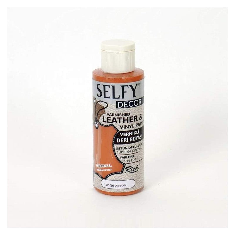 PINT. SELFY DECOR LEATHER (cuero) RICH 120cc. 10122 WHITE