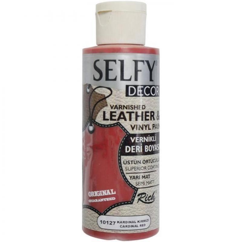 PINT. SELFY DECOR LEATHER (cuero) RICH 120cc. 10122 WHITE