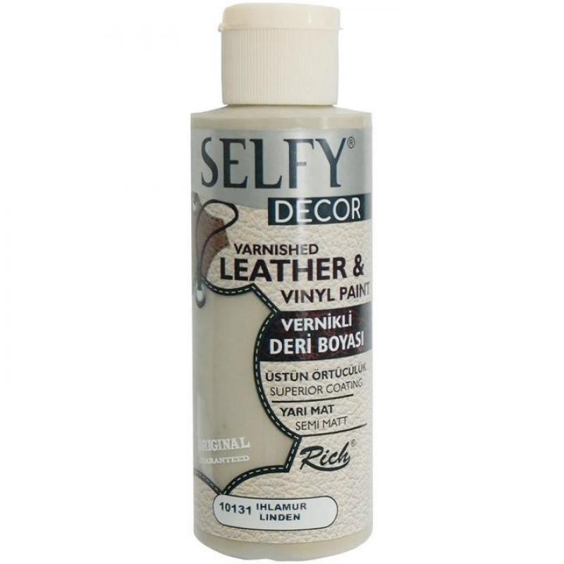 PINT. SELFY DECOR LEATHER (cuero) RICH 120cc. 10122 WHITE