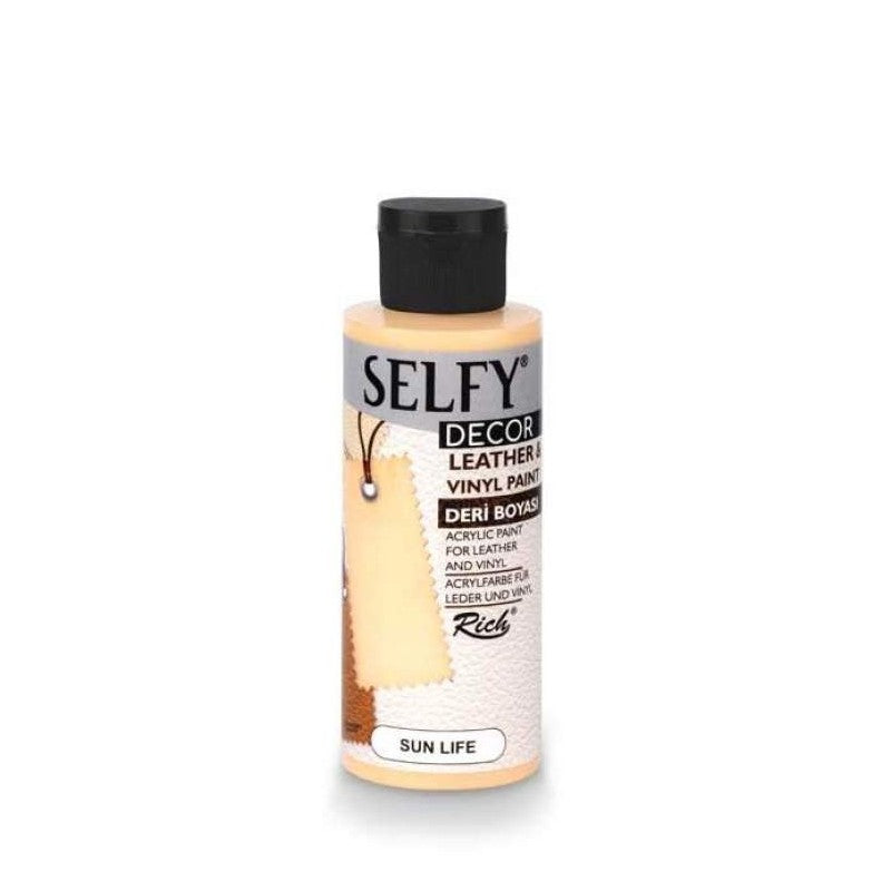 PINT. SELFY DECOR LEATHER (cuero) RICH 120cc. 10122 WHITE