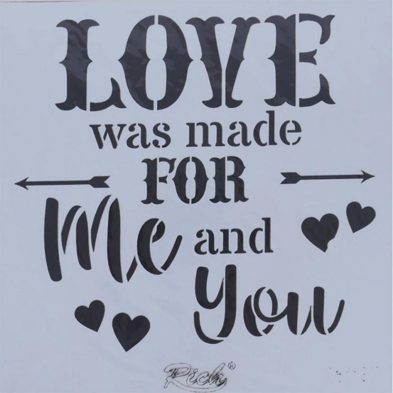 PLANTILLA STENCIL 25x25cm. 15791