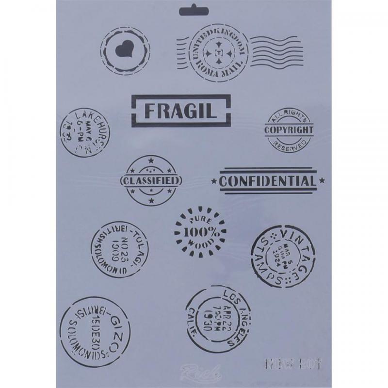 PLANTILLA STENCIL 25x35cm. NEW 207