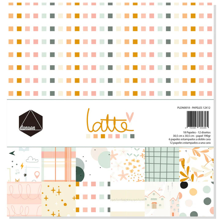 Bloc de papeles LATTE 12x12