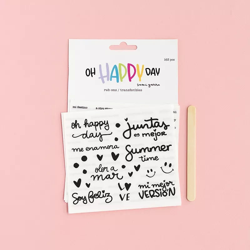 RUBBONS/TRANSFERIBLES OH HAPPY DAY DE SAMI GARRA