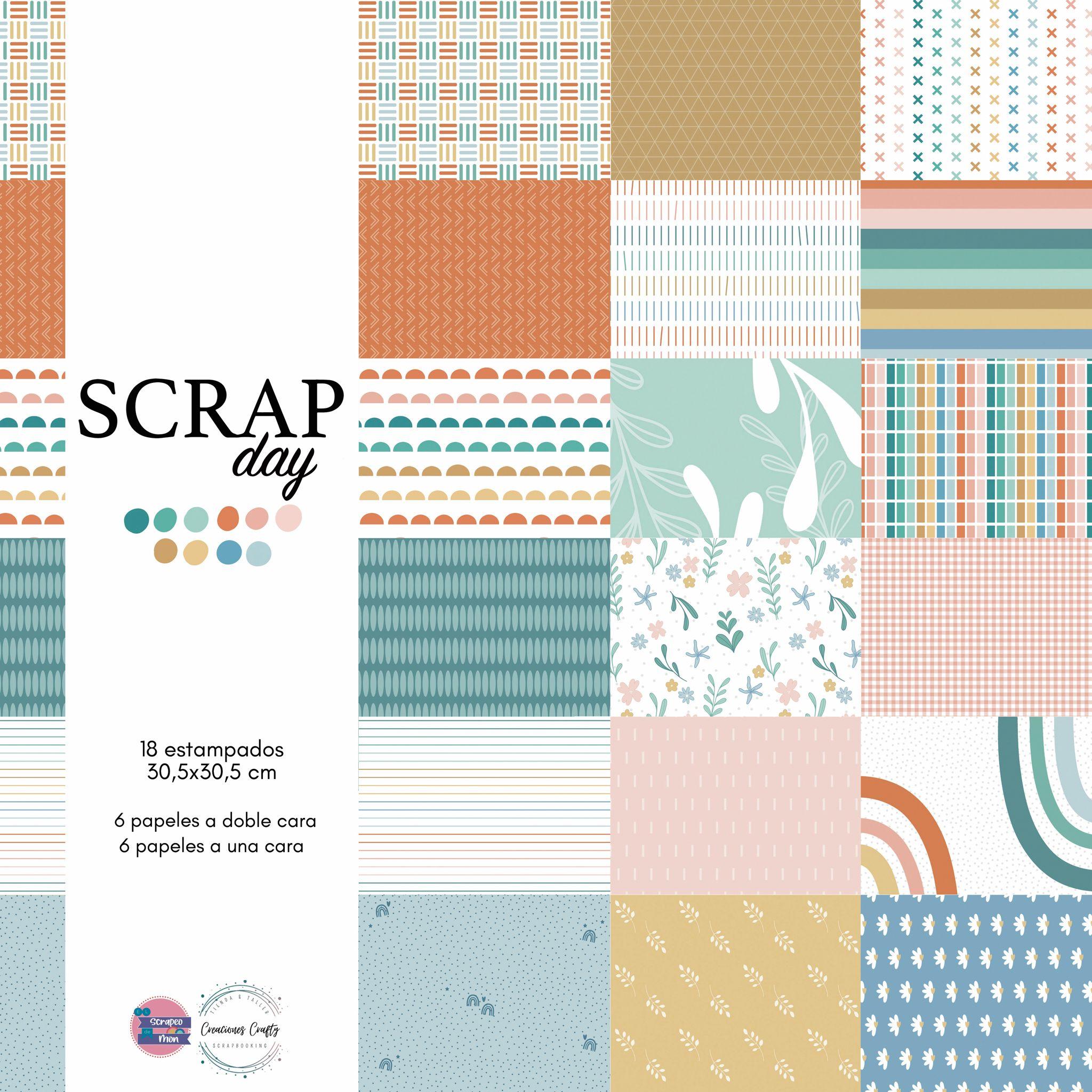 PAPELES PARA SCRAPBOOKING SCRAP DAY CREACIONES  CRAFTY