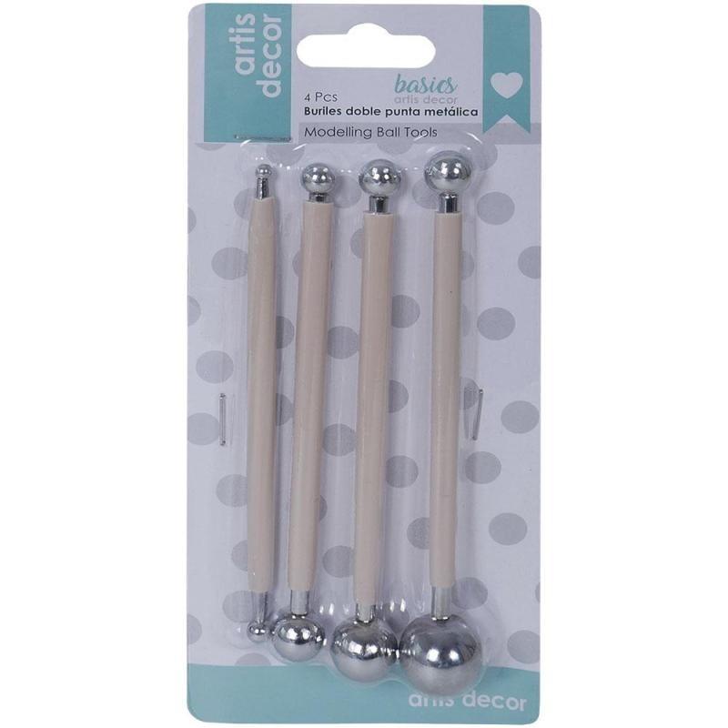 SET DE BURILES DOBLE PUNTA METALICA  ARTIS DECOR