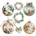 TRANSFER DTF TEXTIL 24x23cm. Christmas Decor II