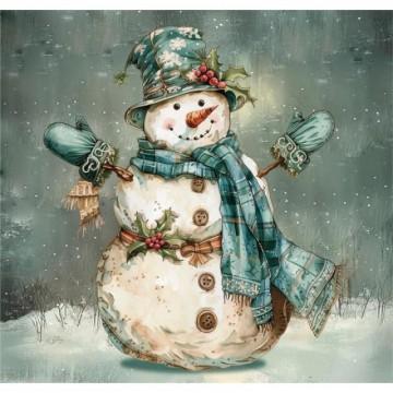 TRANSFER DTF TEXTIL 24x23cm. Snowman