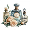 Transfer DTF Textil 24x23 Vintage perfums 1