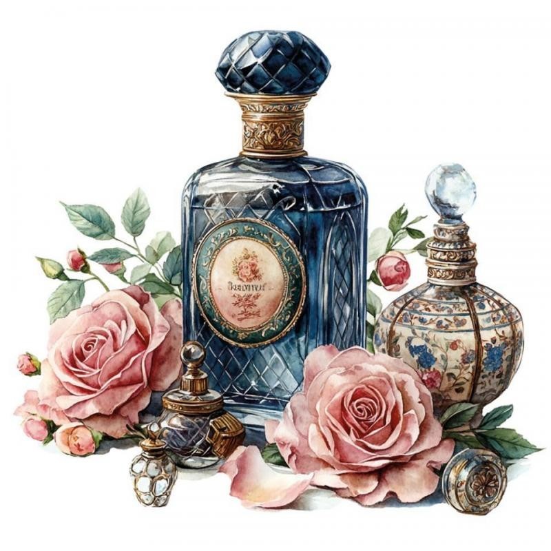 Transfer DTF Textil 24x23 Vintage Perfums 2