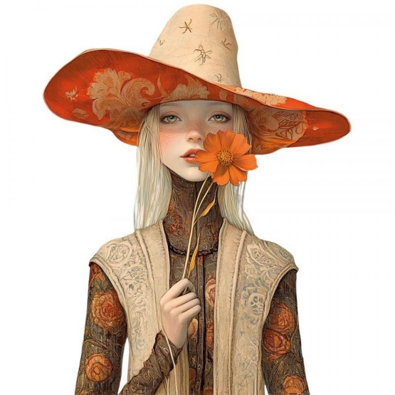 Transfer DTF Textil 25x30 Autumn flower