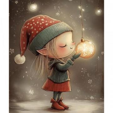 TRANSFER DTF TEXTIL 25x30cm. Christmas Lights 4