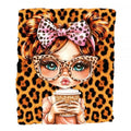 TRANSFER DTF TEXTIL 25x30cm. Leopard Girl 1