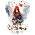 TRANSFER DTF TEXTIL 25x30cm. Merry Christmas Darling
