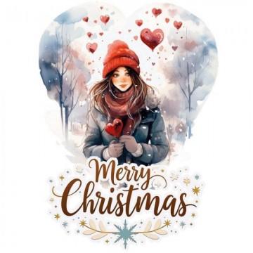 TRANSFER DTF TEXTIL 25x30cm. Merry Christmas Darling