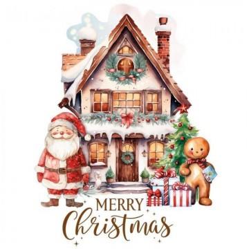 TRANSFER DTF TEXTIL 25x30cm. Merry Christmas to All