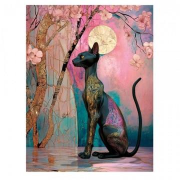 TRANSFER DTF TEXTIL 25x30cm. Moon Cat