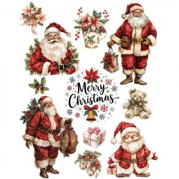 TRANSFER DTF TEXTIL 25x30cm. Santa Claus Gifts