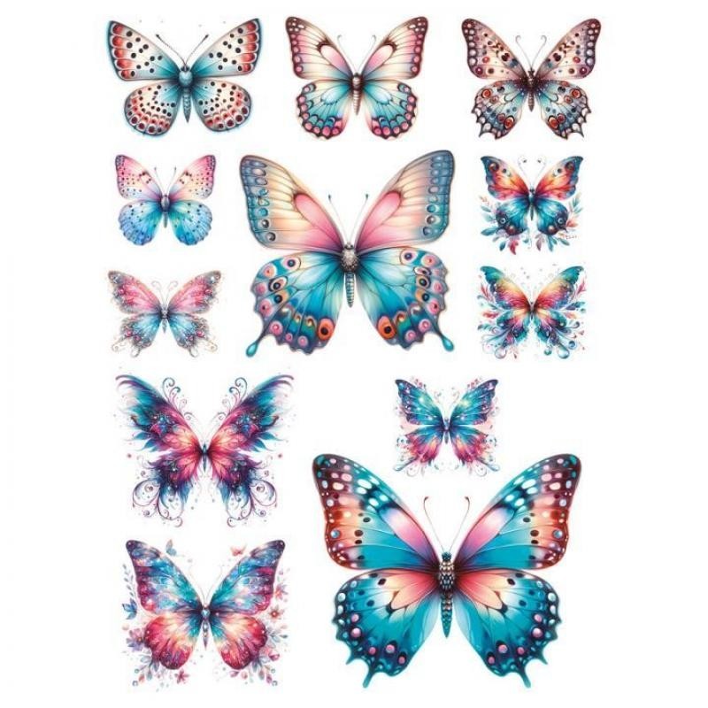 Transfer DTF UV PREMIUM 20x25 Mariposas