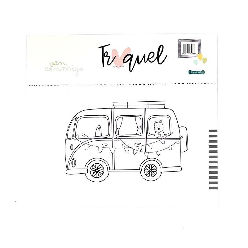 TROQUEL CAMPER CARAVAN PISTACCIO DE ALGO MAS QUE SCRAP
